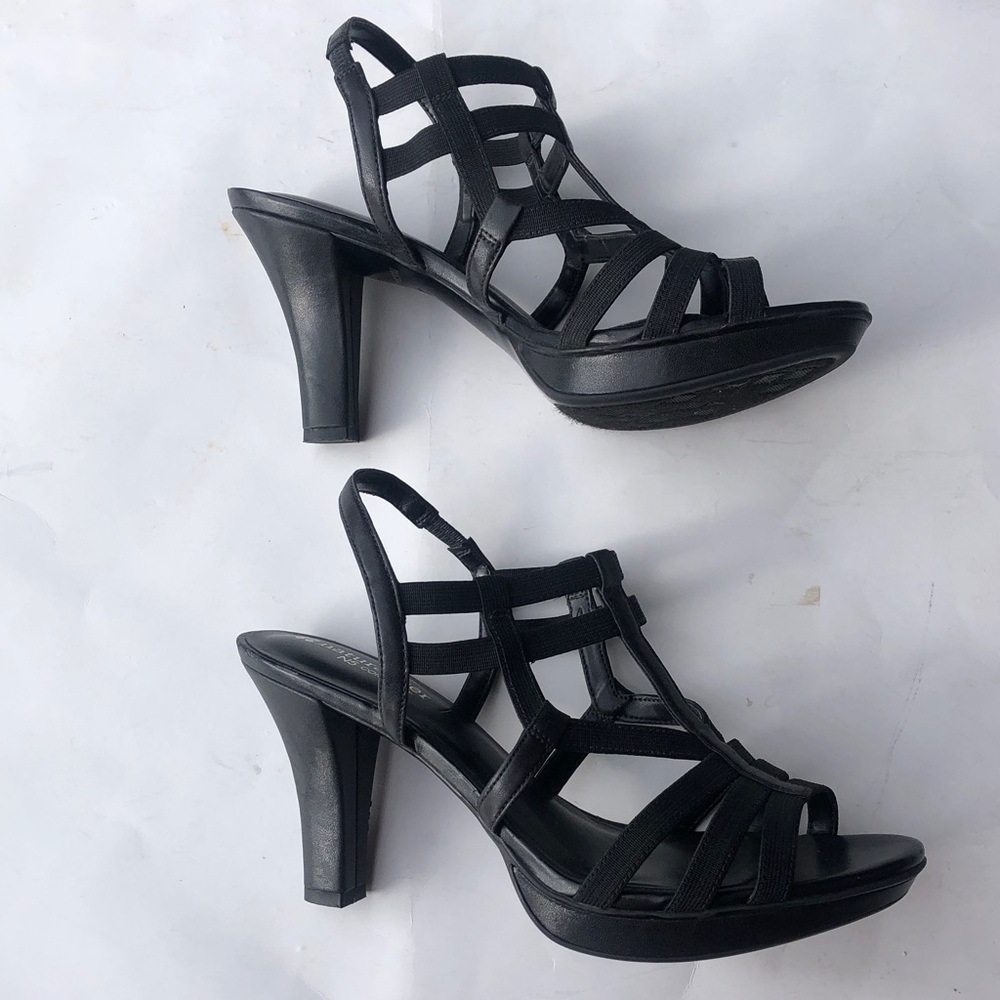 Naturalizer Black Strappy 4” Heel Darcy Dress Sandal, Size 8.5 - Picture 3 of 13